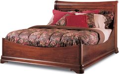 Durham Furniture Chateau Fontaine Candlelight Cherry King Euro Bed