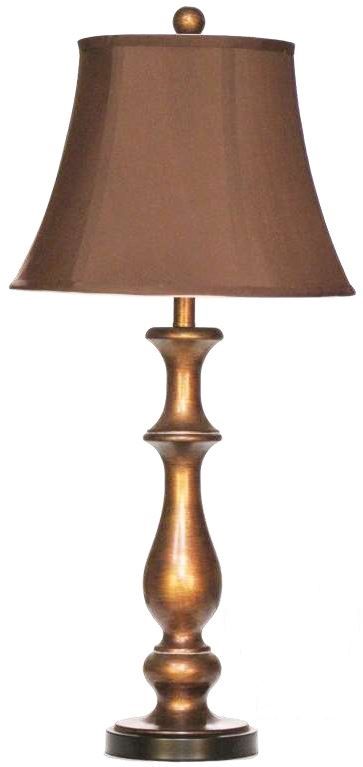 H & H Lamp Copper Metal Lamp
