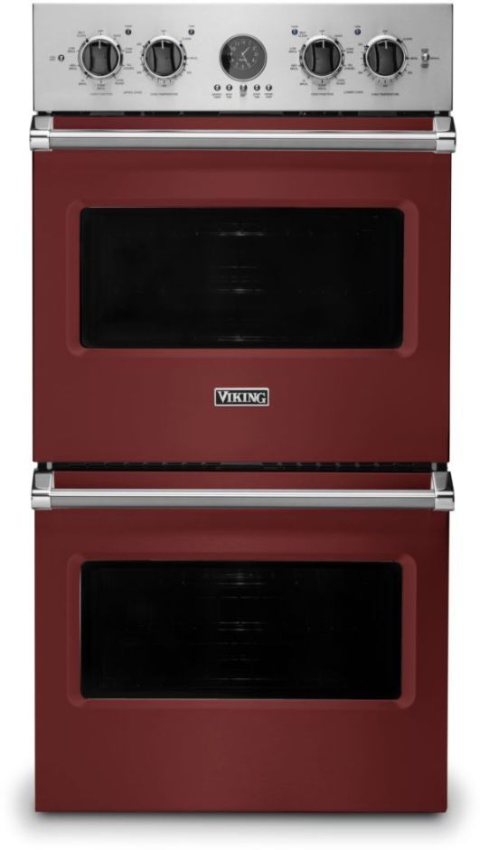 Viking® 5 Series 27" Reduction Red Professional Built In Double Electric Premiere Wall Oven
