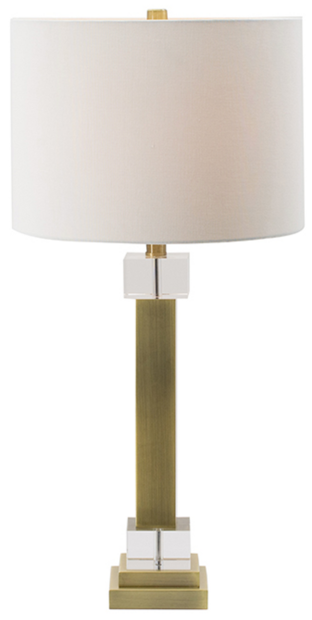 A & B Home Clear/Gold Table Lamp-1