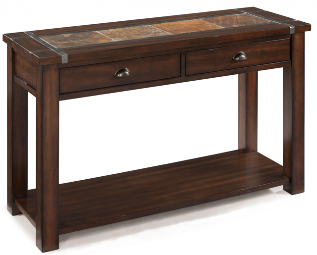 Magnussen Home® Roanake Cherry/Slate Rectangular Sofa Table-0
