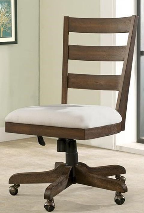 Riverside Furniture Perspectives Wood Back Upholstered Desk Chair-0