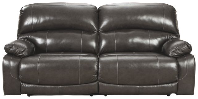 Signature Design by Ashley® Hallstrung Gray 2 Seat Reclining Power Sofa 1