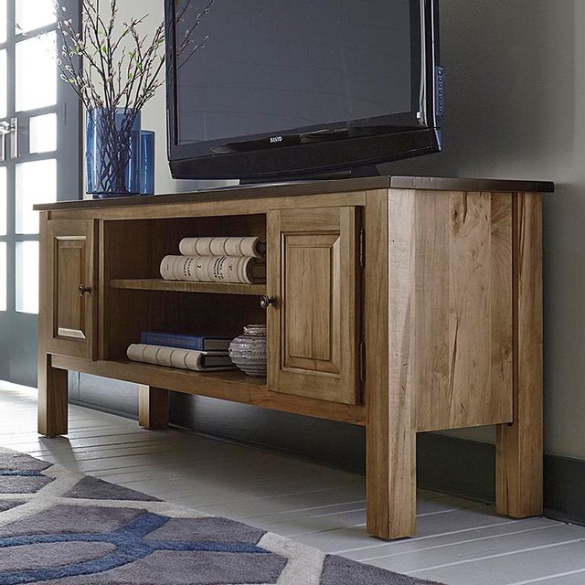 Bassett® Furniture Bench Made Maple Homestead 74" Credenza Medium 3