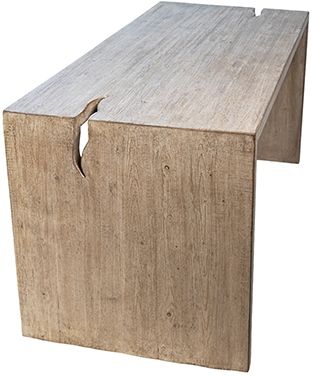 Dovetail Furniture Merwin White Washed Desk 2