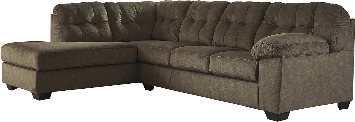 Signature Design by Ashley® Accrington Earth 2-Piece Sectional with Chaise and Sleeper