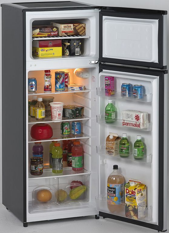 Avanti® 7.4 Cu. Ft. Platinum Top Freezer Apartment Size Refrigerator 2