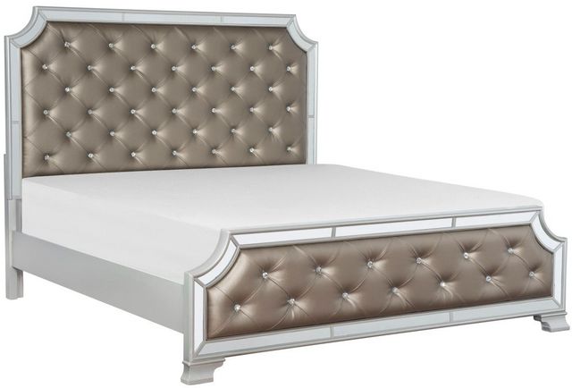 Homelegance® Avondale Gray/Silver Eastern King Bed
