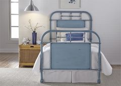 Liberty Vintage Blue Youth Bedroom Twin Metal Bed