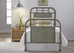 Liberty Vintage Green Youth Bedroom Twin Metal Bed