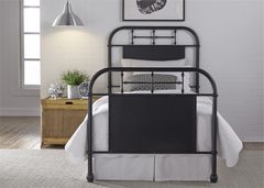 Liberty Vintage Black Youth Bedroom Full Metal Bed-179-BR17HFR-B