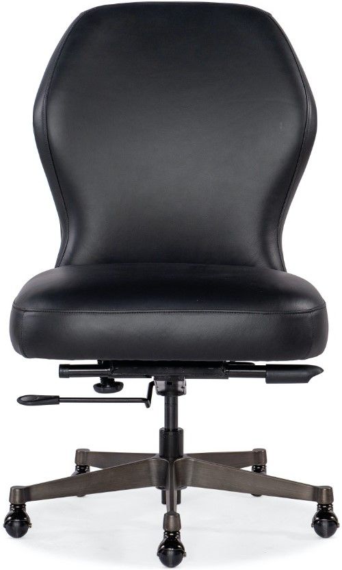 Hooker® Furniture EC Bali Charcoal/Gunmetal Executive Swivel Tilt Chair-1