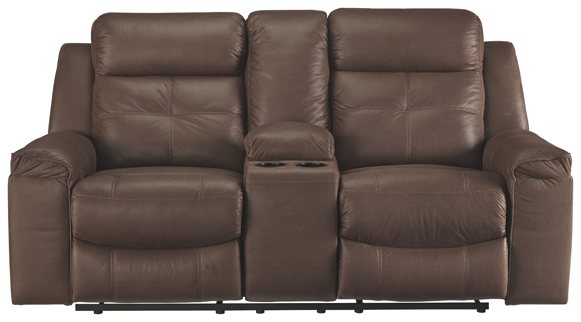 Signature Design by Ashley® Jesolo Coffee Double Reclining Console Loveseat