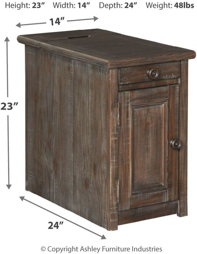 Signature Design by Ashley® Wyndahl Rustic Brown Chairside End Table 2