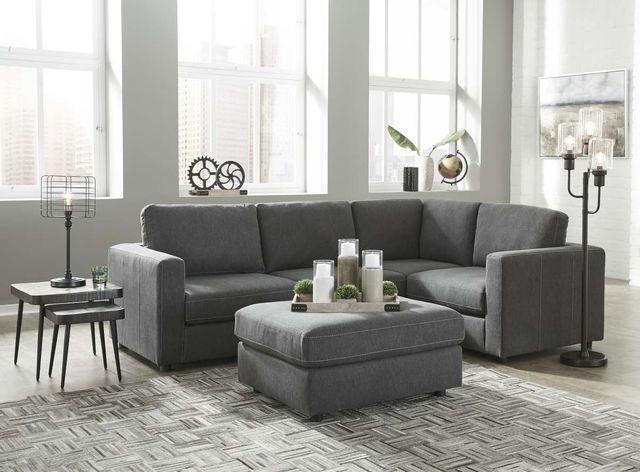 Signature Design by Ashley® Candela Charcoal 4 Piece Sectional 6