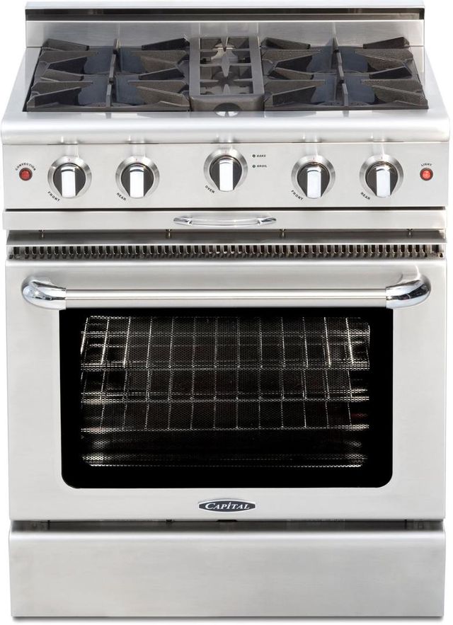Capital Culinarian 30" Stainless Steel Free Standing Gas Range 1