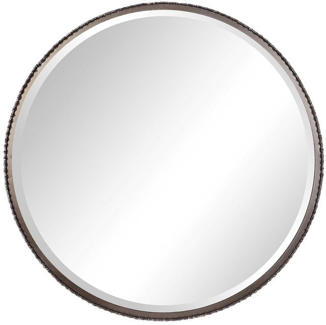 Uttermost® by John Kowalski Ada Round Steel Silver Mirror-0