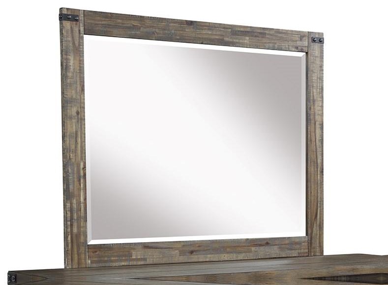 New Classic® Furniture Galleon Weathered Walnut Dresser Mirror