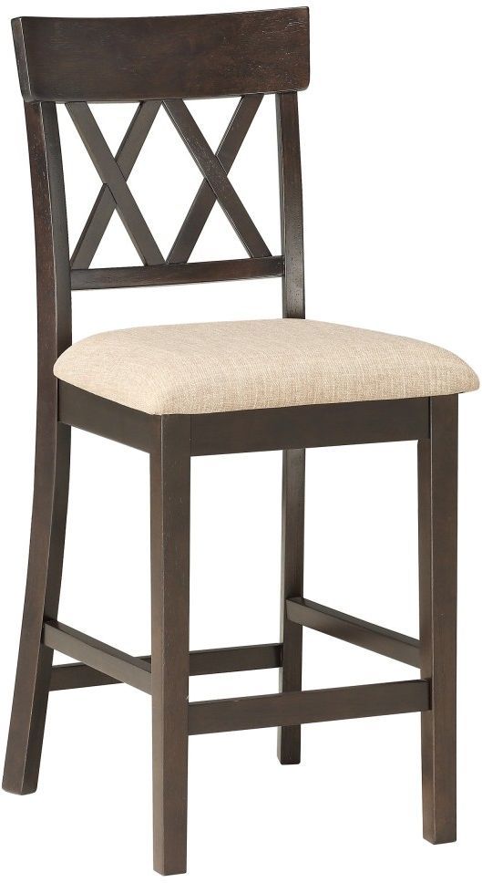 Homelegance® Balin Dark Brown Counter Height Chair