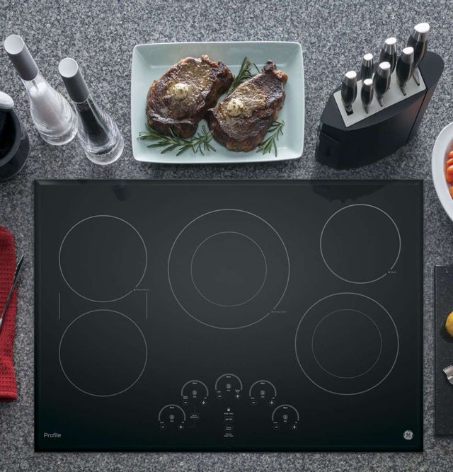 GE Profile™ Series 30" Black Electric Cooktop 2