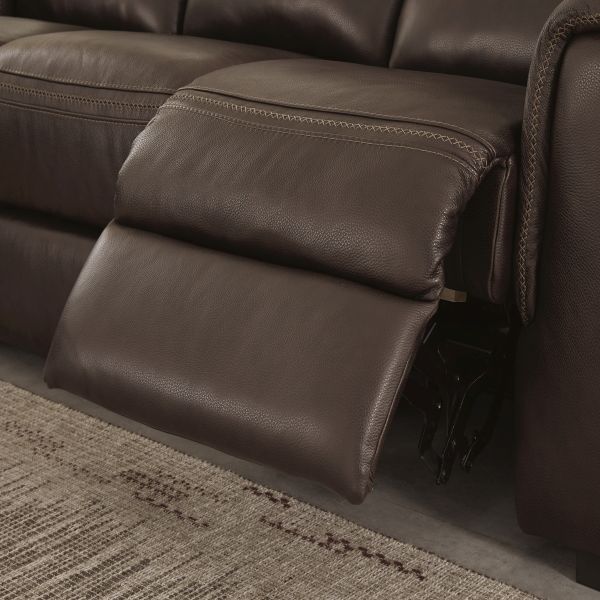 Signature Design by Ashley® Alessandro Walnut Power Reclining Sofa