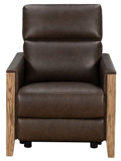 Barcalounger® Woodlands Hartman Toscani Antique Walnut Power Recliner With Headrest Appliance 0157