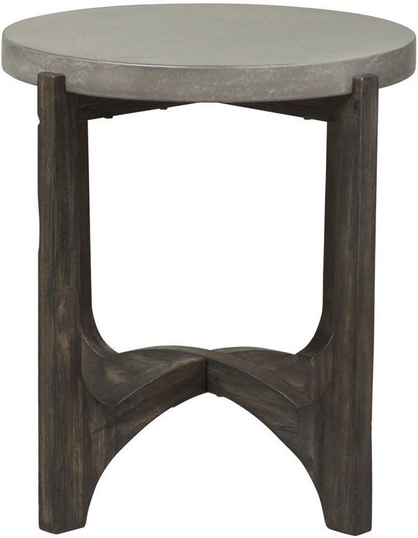 Liberty Furniture Cascade Wire Brush Rustic Brown End Table