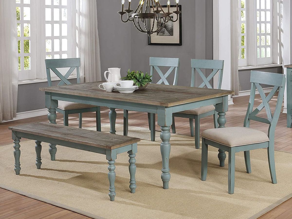 Crate Dining Set with 4 chairs, Bench Free!