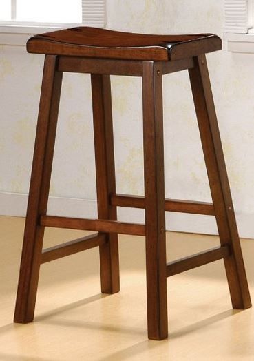 Coaster® Set of 2 Transitional Chestnut 24" Counter Height Stools-1