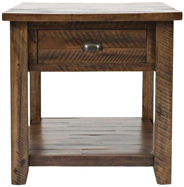 Jofran Inc. Artisan's Craft Dakota Oak End Table-1