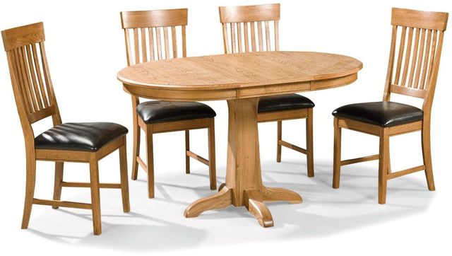 Intercon Family Dining Chestnut Slat Back Side Chair 2