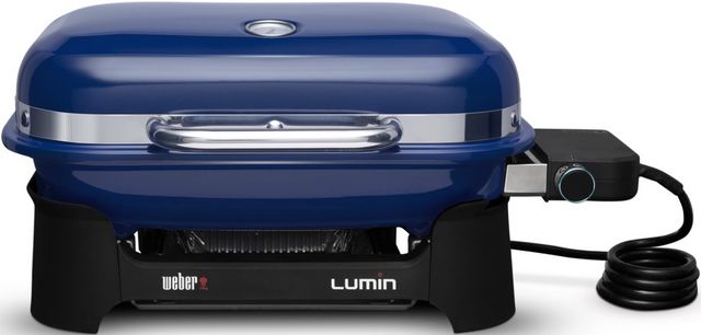 Weber - Lumin Electric Grill - Deep Ocean Blue