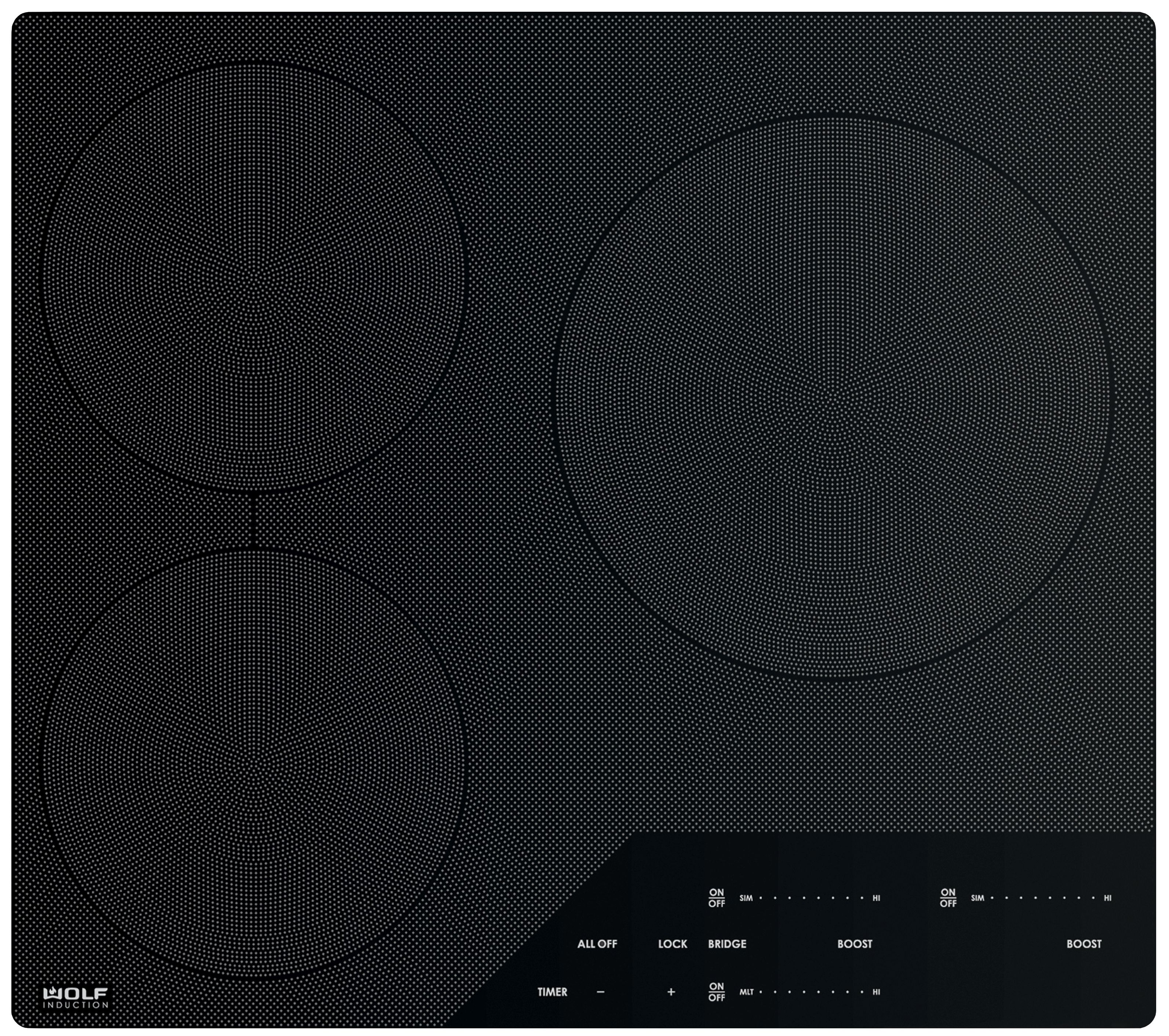 Wolf® Contemporary 24" Black Contemporary Induction Cooktop
