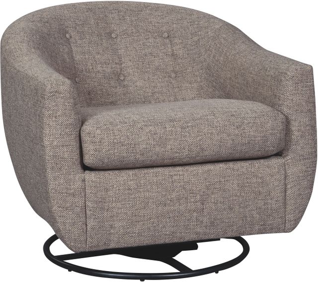Signature Design by Ashley® Upshur Taupe Swivel Glider Accent Chair-0