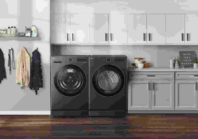LG Black Steel Front Load Laundry Pair 3