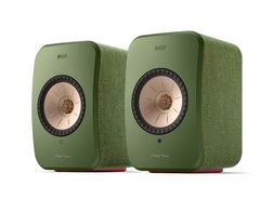 KEF LSX II 4.5" Olive Green Smart Connected Wireless Speakers