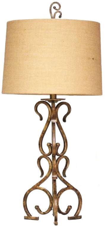 H & H Lamp Leather Lamp