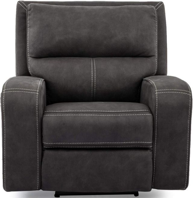 Cheers by Man Wah Charcoal Power Recliner with Power Headrest-0