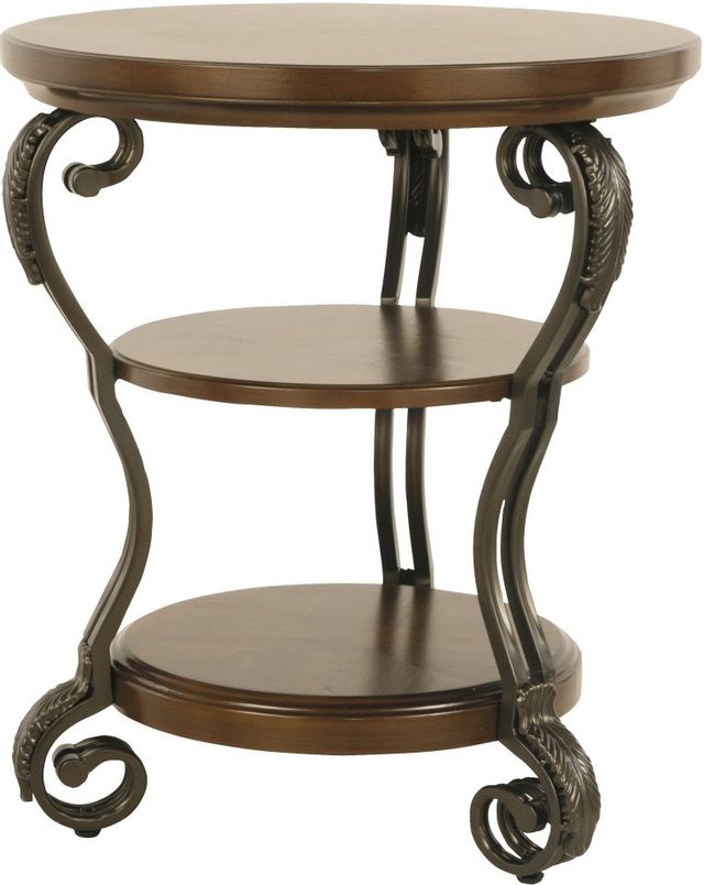 Signature Design by Ashley® Nestor Medium Brown Chairside End Table 1