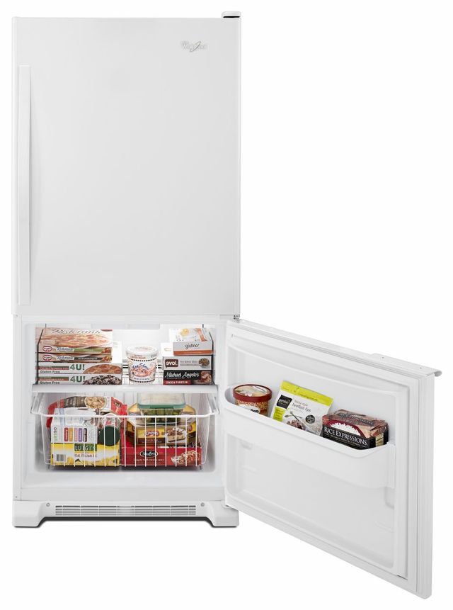 Whirlpool® Gold® 18.7 Cu. Ft. Bottom Freezer Refrigerator-White 5