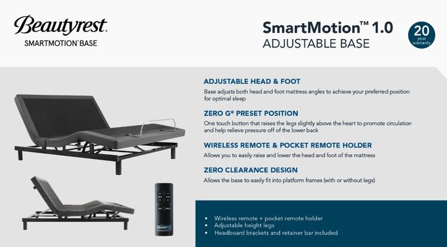 Beautyrest® SmartMotion™ 1.0 Queen Adjustable Base 3