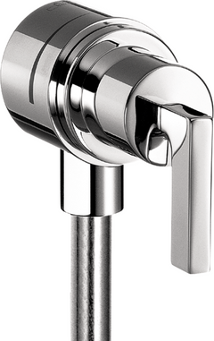 AXOR® Citterio Chrome Wall Outlet with Check Valves and Volume Control