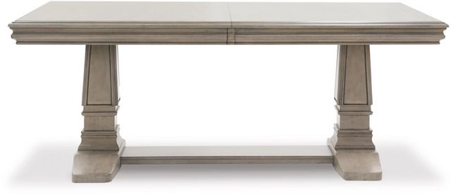 Signature Design by Ashley® Lexorne Gray Dining Extention Table ...