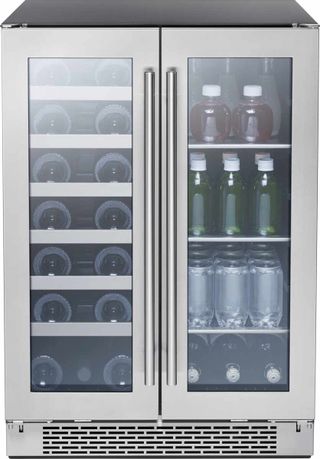 LuxeAir 5.2 Cu. Ft. Stainless Steel with Glass Beverage and Wine Cooler