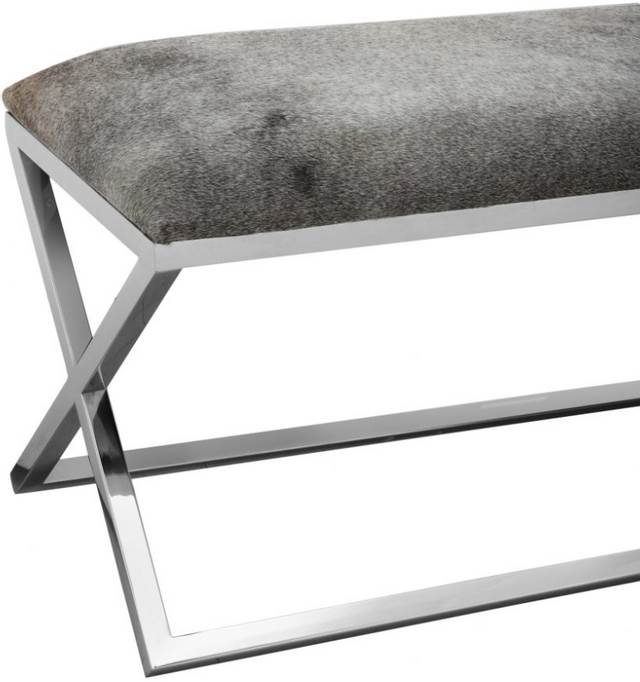 Moe's Home Collections Rossi Gray Bench 3