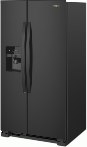 Whirlpool® 24.6 Cu. Ft. Black Side-by-Side Refrigerator