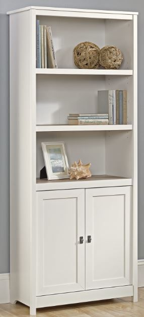 Sauder Select ® Cottage Road Soft White Library with Doors