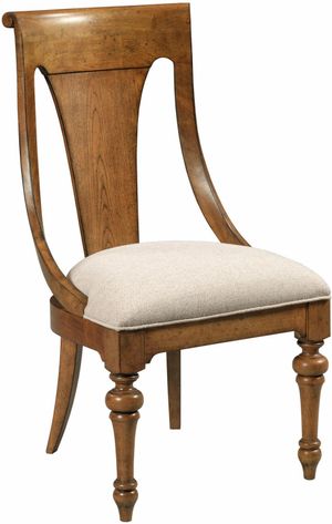 American Drew® Berkshire Warm Cognac Sling Back Side Chair