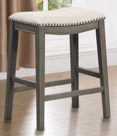 Kith Furniture Gray/White 24" Counter Stool