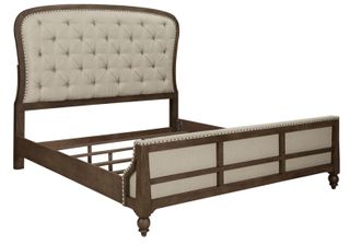 Liberty Furniture Americana Farmhouse Beige/Dusty Taupe Queen Shelter Bed